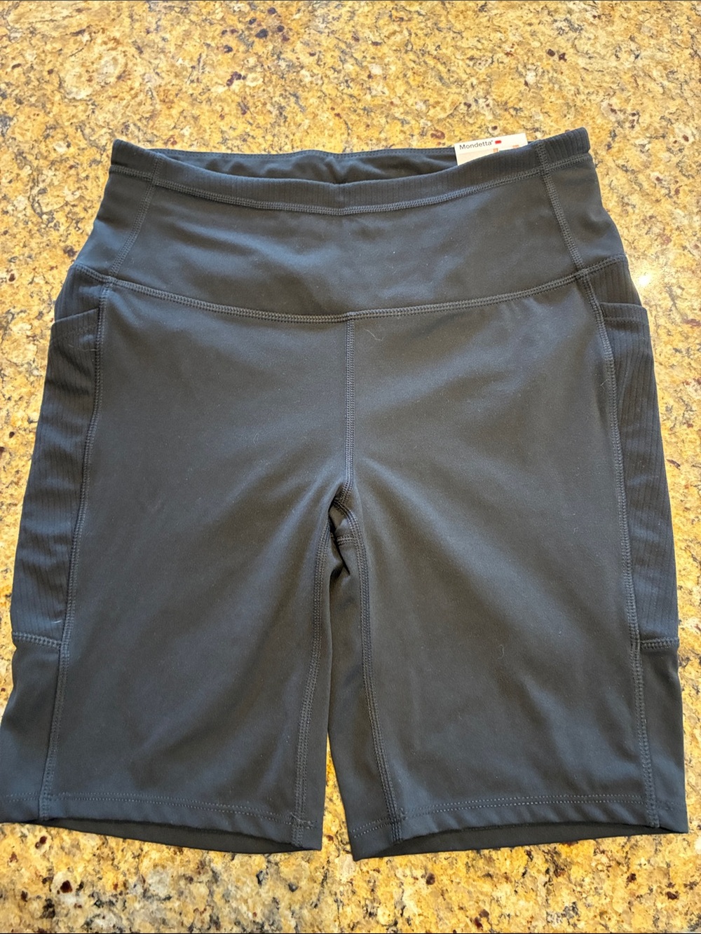 Mondetta Black Active Shorts with Side Pockets